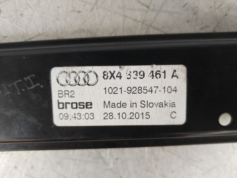Recambio de elevalunas trasero izquierdo para audi a1 sportback (8xf) adrenalin referencia OEM IAM 8X4839461A  8K0959812A
