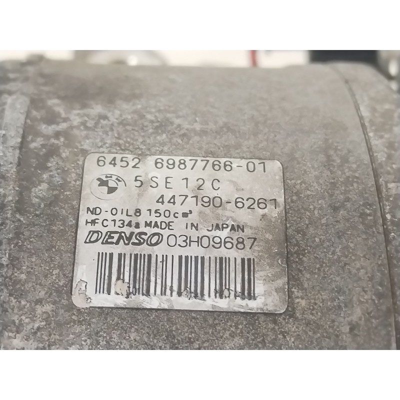 Recambio de compresor aire acondicionado para bmw 3 touring (e91) 320 d referencia OEM IAM 64526987766 4471906261 5SE12C