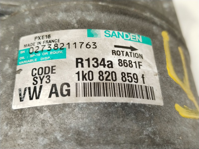 Recambio de compresor aire acondicionado para volkswagen passat berlina (3c2) advance referencia OEM IAM 1K0820859F  