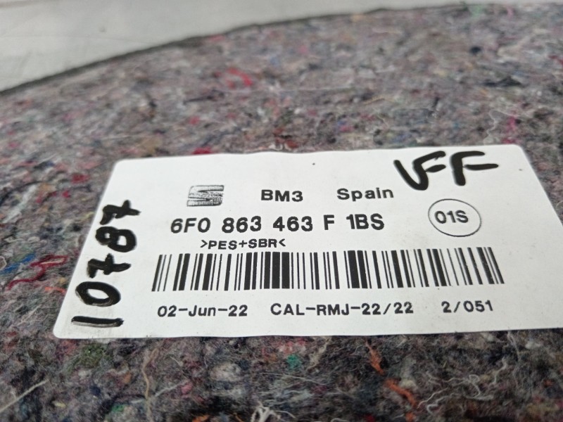 Recambio de bandeja trasera para seat ibiza v (kj1, kjg) 1.0 tsi referencia OEM IAM 6F0863463  