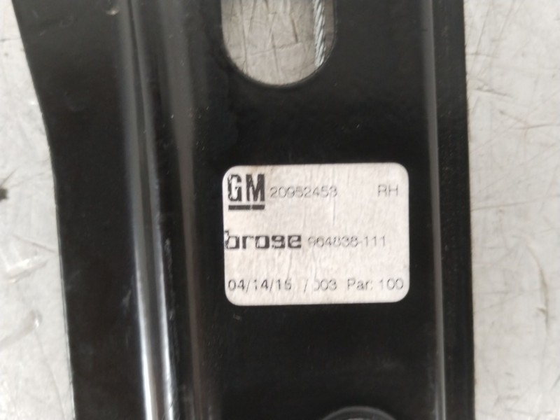 Recambio de elevalunas delantero derecho para opel insignia berlina excellence referencia OEM IAM 965869103 20951582 20952751