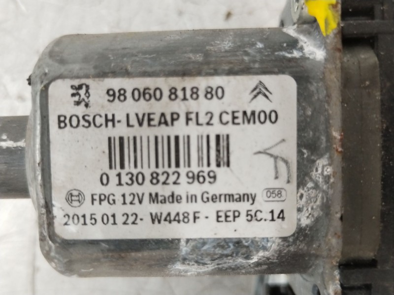 Recambio de elevalunas delantero izquierdo para peugeot 208 1.5 blue-hdi fap referencia OEM IAM 9806088180  9806081880