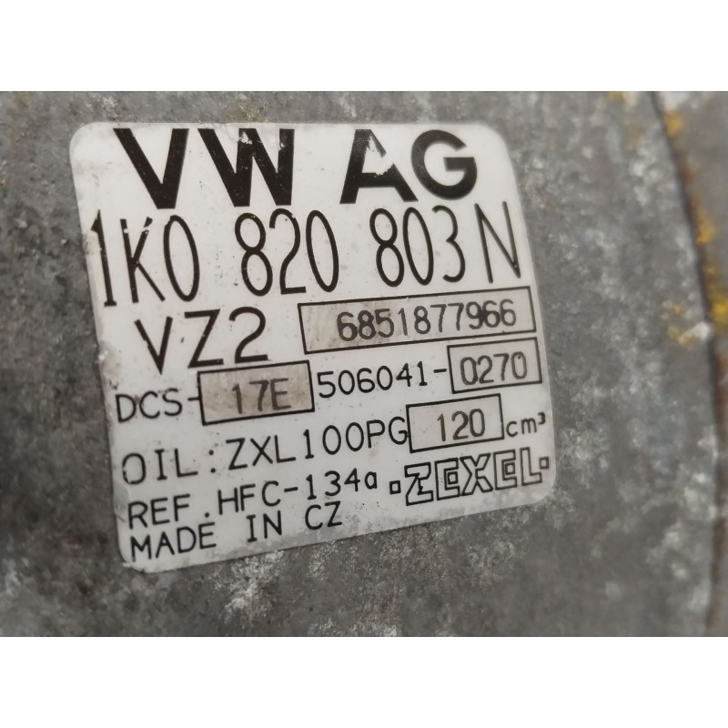 Recambio de compresor aire acondicionado para volkswagen golf v (1k1) 1.9 tdi 4motion referencia OEM IAM 1K0820803N  