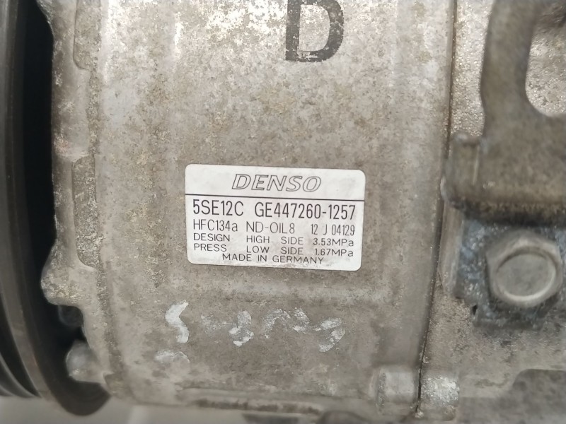 Recambio de compresor aire acondicionado para toyota auris luna referencia OEM IAM 4472601257  447260