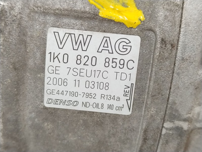 Recambio de compresor aire acondicionado para audi a3 (8p1) 1.6 fsi referencia OEM IAM 1K0820859C  