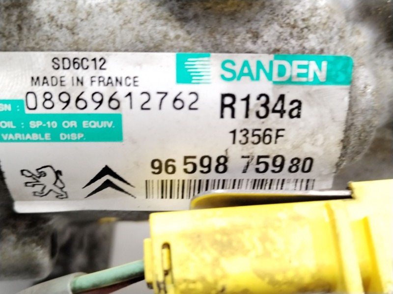 Recambio de compresor aire acondicionado para peugeot 308 gt referencia OEM IAM 9659875980  