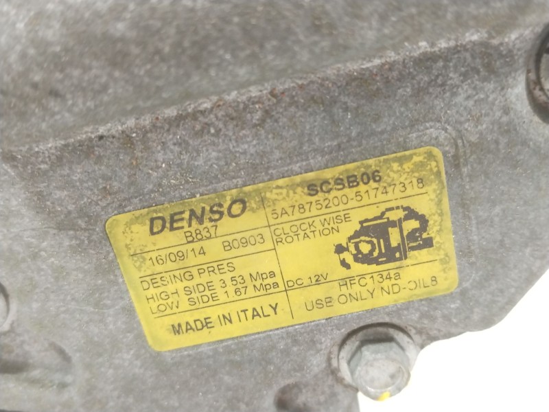 Recambio de compresor aire acondicionado para ford ka (ru8) 1.2 referencia OEM IAM 5A7875200  