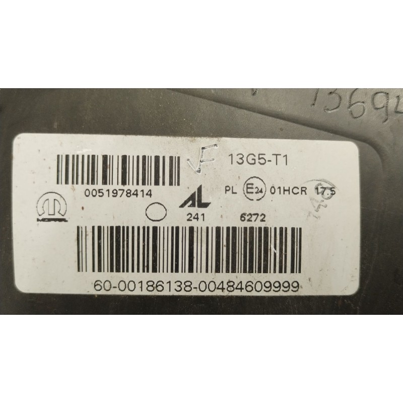 Recambio de faro derecho para fiat 500x (334_) 1.6 d multijet (334axa1b, 334axa11) referencia OEM IAM 0051978414  51978414