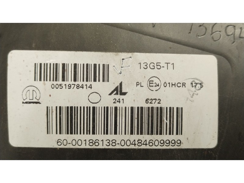 Recambio de faro derecho para fiat 500x (334_) 1.6 d multijet (334axa1b, 334axa11) referencia OEM IAM 0051978414  51978414