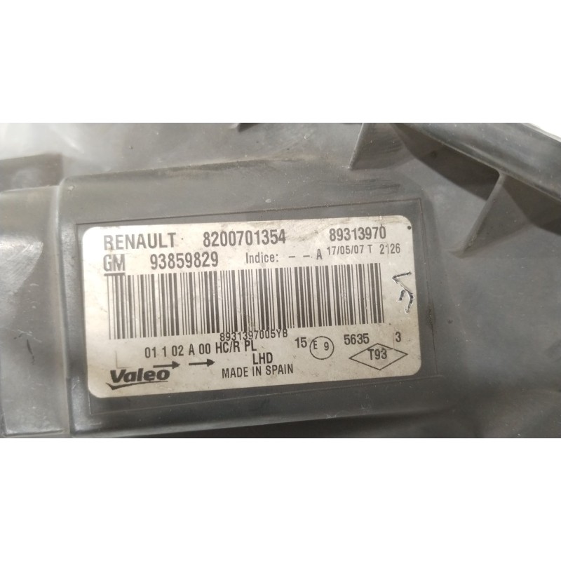 Recambio de faro izquierdo para nissan primastar furgoneta (x83) 2.0 dci 115 referencia OEM IAM 8200701354 89313970 93859829