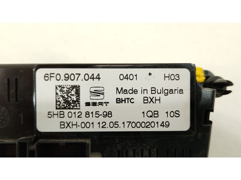 Recambio de mando climatizador para seat ibiza v (kj1, kjg) 1.0 tsi referencia OEM IAM 6F0907044  