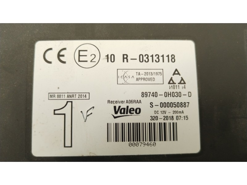 Recambio de modulo electronico para toyota aygo x-cite referencia OEM IAM 897400H030D  