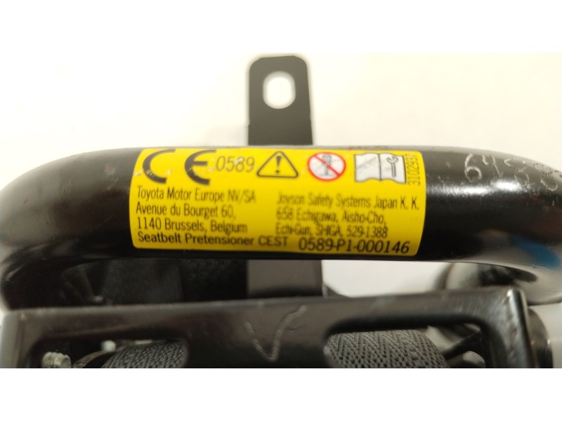 Recambio de cinturon seguridad delantero derecho para toyota aygo x-cite referencia OEM IAM 732100H040C0 307927410AV KR1KLAC134