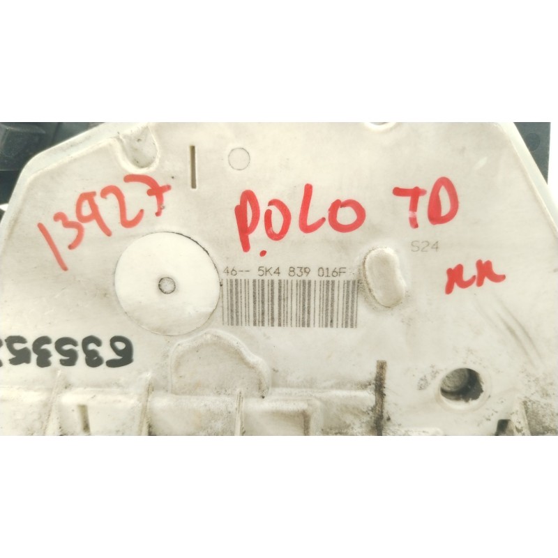 Recambio de cerradura puerta trasera derecha para volkswagen polo v (6r1, 6c1) 1.6 tdi referencia OEM IAM 5K4839016F  