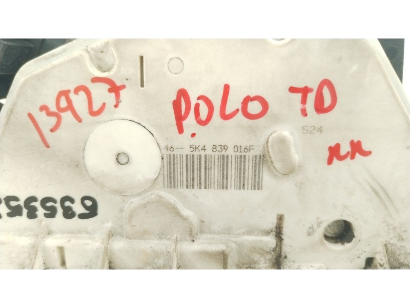 Recambio de cerradura puerta trasera derecha para volkswagen polo v (6r1, 6c1) 1.6 tdi referencia OEM IAM 5K4839016F  
