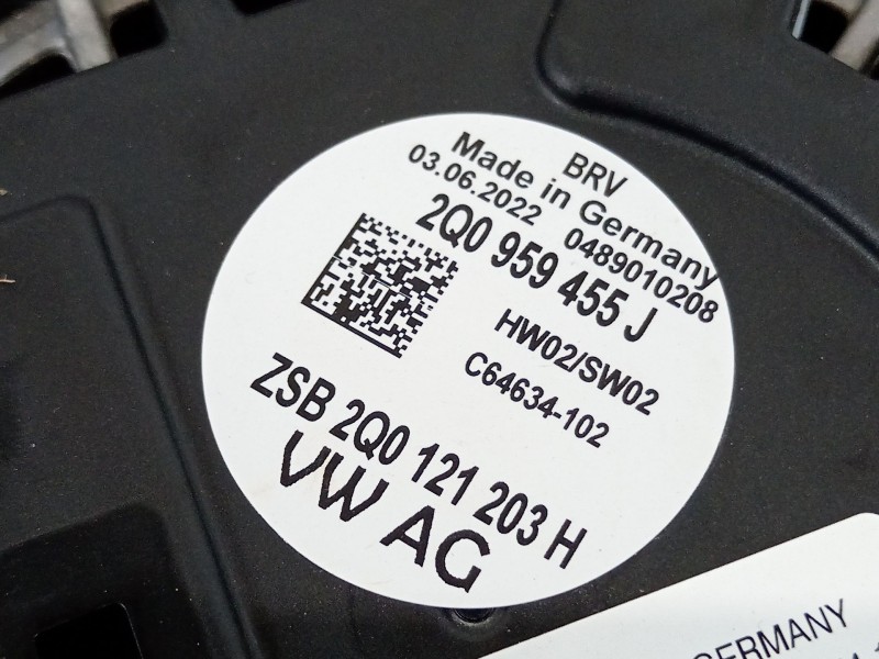 Recambio de electroventilador para seat ibiza v (kj1, kjg) 1.0 tsi referencia OEM IAM 2Q0121207 2Q0959455J 