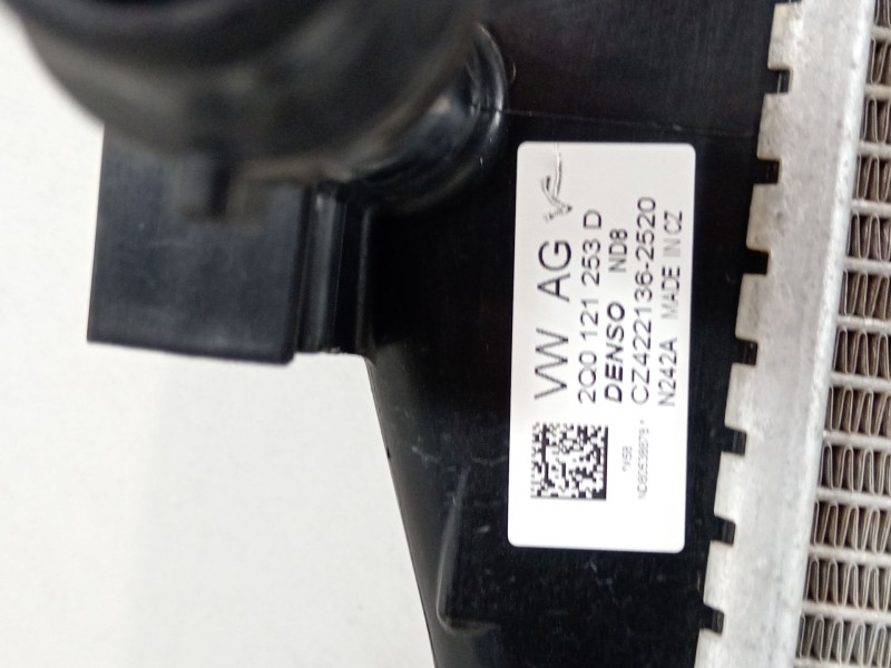 Recambio de radiador agua para seat ibiza v (kj1, kjg) 1.0 tsi referencia OEM IAM 2Q0121253D  