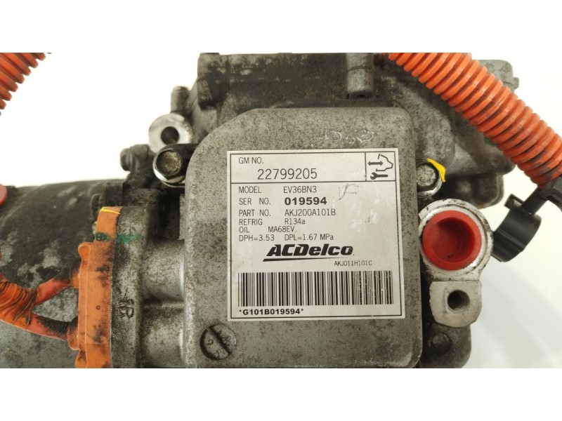 Recambio de compresor aire acondicionado para opel ampera (r12) ev 150 referencia OEM IAM 22799205 22753244 95522205