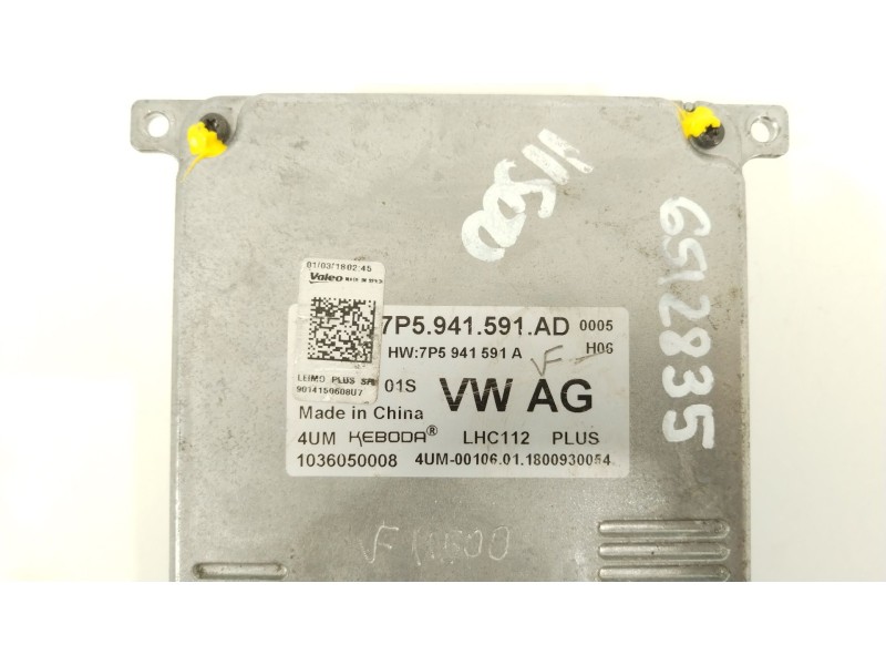 Recambio de centralita faros xenon para volkswagen golf vii sportsvan advance referencia OEM IAM 7P5941591AD  7P5941591A