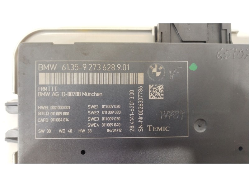 Recambio de modulo electronico para bmw 5 touring (f11) 525 d xdrive referencia OEM IAM 61359273628  