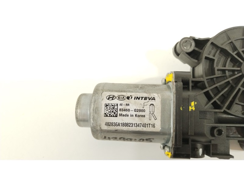 Recambio de motor elevalunas trasero derecho para hyundai ioniq elektro referencia OEM IAM 83460G2000  