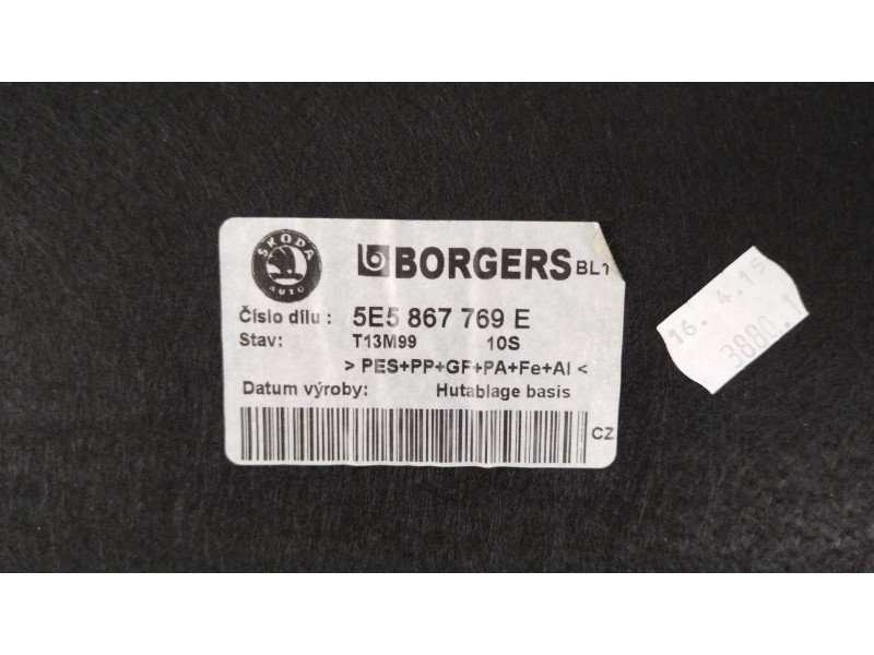 Recambio de bandeja trasera para skoda octavia iii combi (5e5, 5e6) 1.6 tdi referencia OEM IAM 5E5867769E  