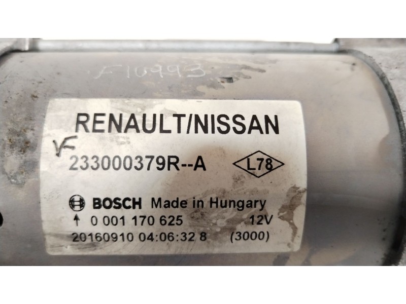 Recambio de motor arranque para nissan qashqai (j11) 360 referencia OEM IAM 233000379R 0001170625 2330000Q3B