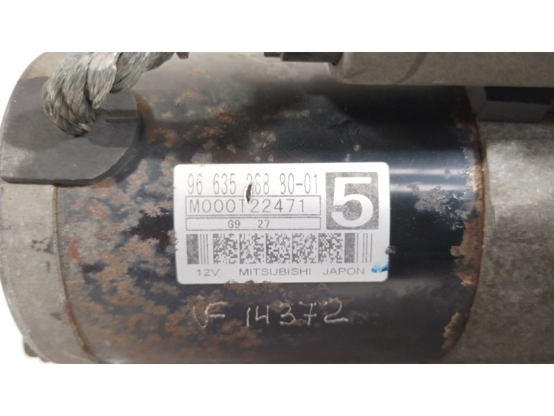 Recambio de motor arranque para peugeot partner tepee 1.6 hdi referencia OEM IAM 9663528880 M000T22471 5802Z8