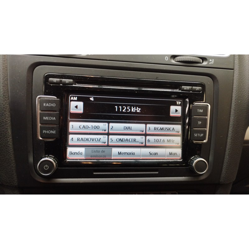 Recambio de sistema audio / radio cd para volkswagen golf vi (5k1) advance referencia OEM IAM   