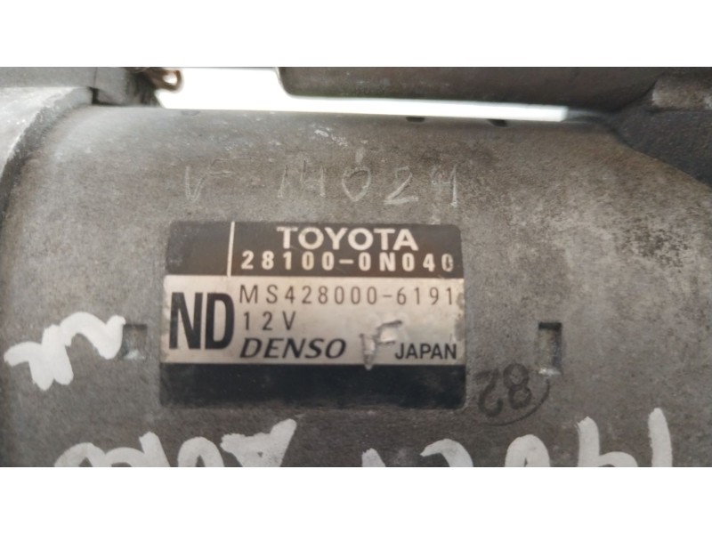 Recambio de motor arranque para toyota auris (_e18_) 1.4 d-4d (nde180_) referencia OEM IAM 281000N040  MS4280006191