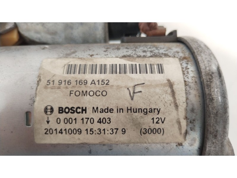 Recambio de motor arranque para ford ka (ru8) 1.2 referencia OEM IAM 51916169A152 1881471 0001170403