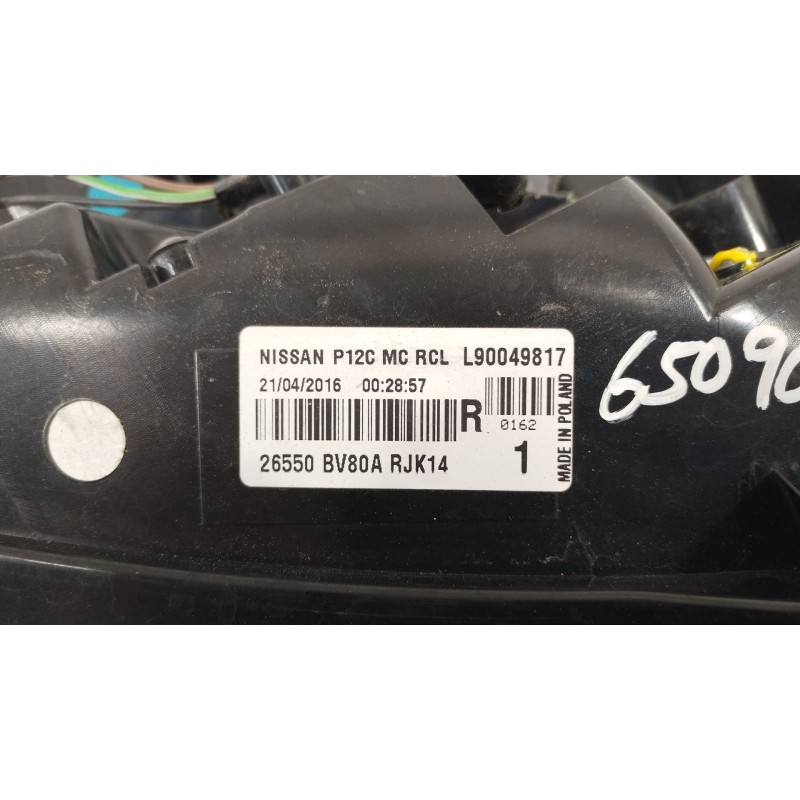 Recambio de piloto trasero derecho para nissan juke (f15) 1.6 dig-t nismo rs referencia OEM IAM 26550BV80A  