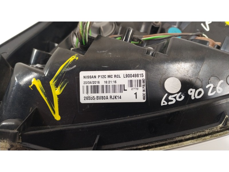 Recambio de piloto trasero izquierdo para nissan juke (f15) 1.6 dig-t nismo rs referencia OEM IAM 26555BV80A  