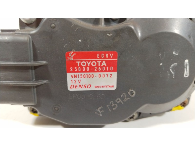 Recambio de valvula egr para toyota rav 4 iii (_a3_) 2.2 d (ala35_) referencia OEM IAM 2580026010  VN1501000072