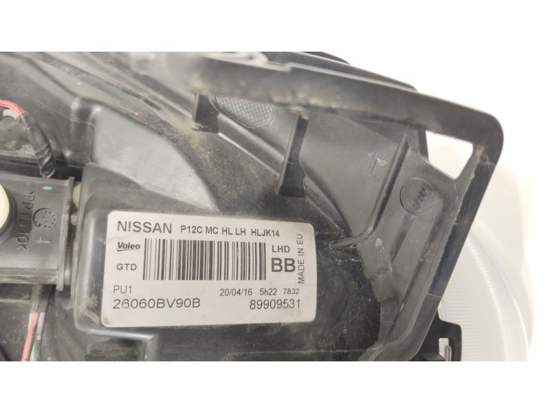 Recambio de faro izquierdo para nissan juke (f15) 1.6 dig-t nismo rs referencia OEM IAM 26060BV90B  