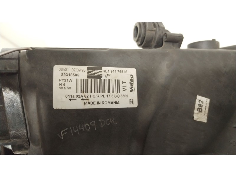Recambio de faro derecho para seat ibiza iii (6l1) 1.4 16v referencia OEM IAM 6L1941752M  