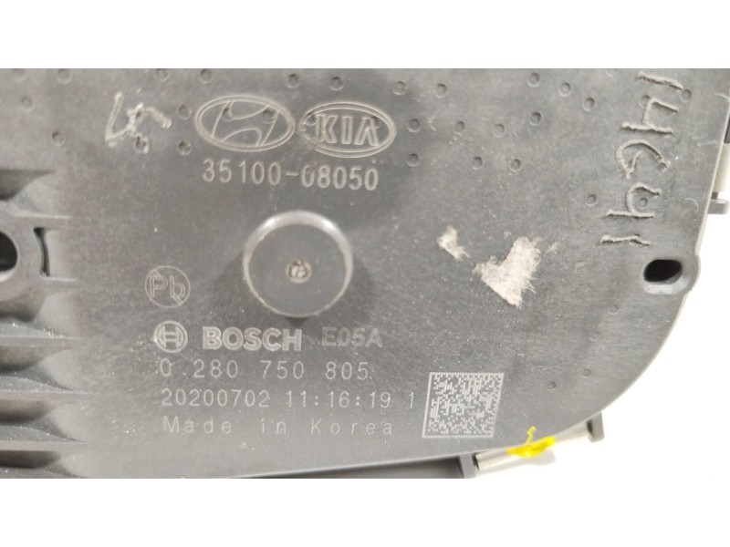 Recambio de caja mariposa para hyundai i20 iii (bc3, bi3) 1.2 referencia OEM IAM 3510008050  0280750805