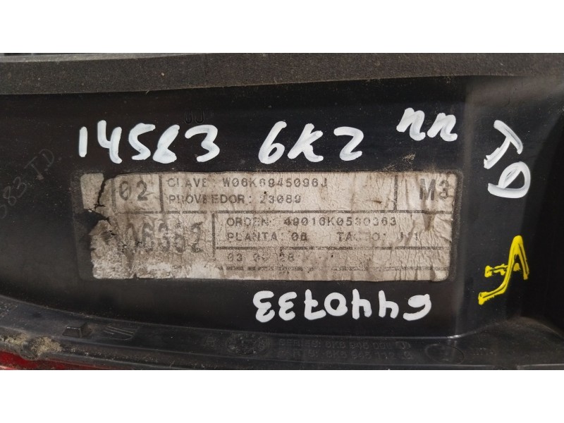 Recambio de piloto trasero derecho para seat ibiza ii (6k1) 1.9 tdi referencia OEM IAM 6K6945112G 6K6945258C 6K6945096J