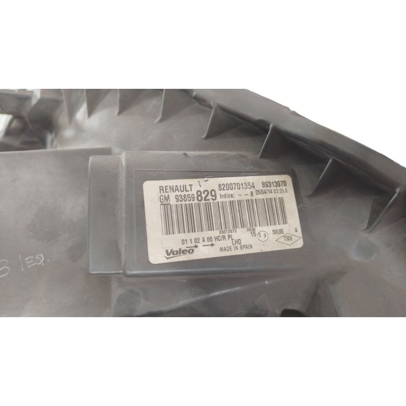 Recambio de faro izquierdo para nissan primastar furgoneta (x83) 2.0 dci 115 referencia OEM IAM 8200701354 89313970 93859829
