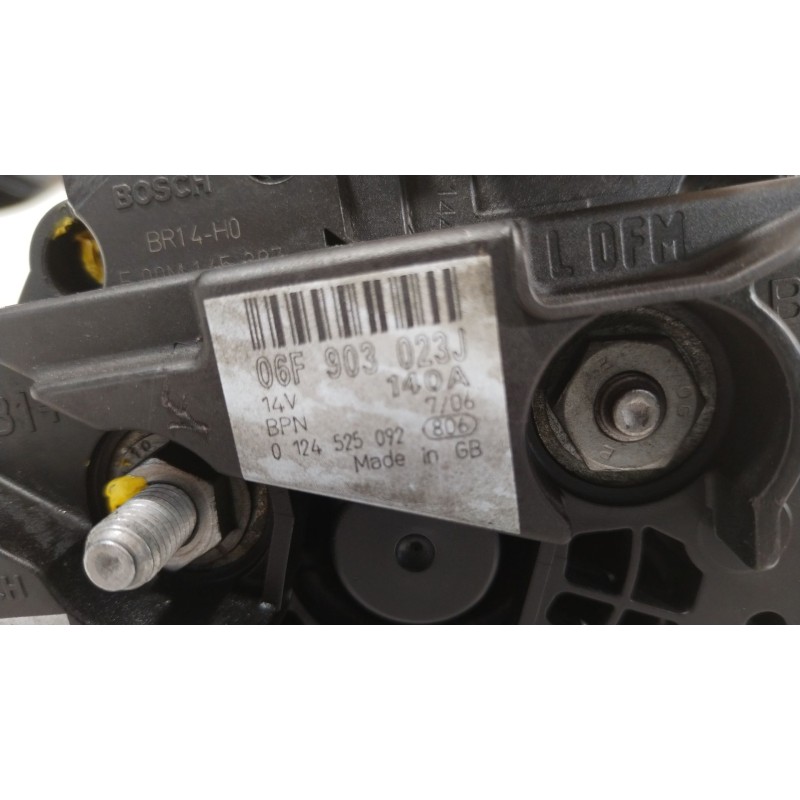 Recambio de alternador para audi a4 berlina (8e) 2.0 tdi 16v (103kw) referencia OEM IAM 06F903023J  0124525092