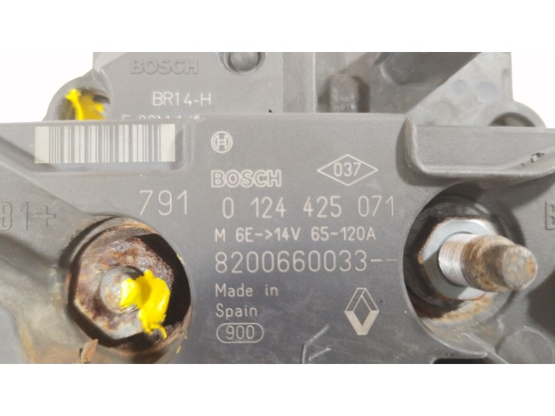 Recambio de alternador para renault clio iii exception referencia OEM IAM 8200660033  0124425071