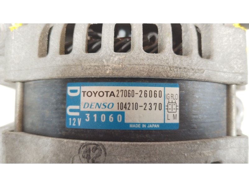 Recambio de alternador para toyota rav 4 iii (_a3_) 2.2 d (ala35_) referencia OEM IAM 2706026060  1042102370