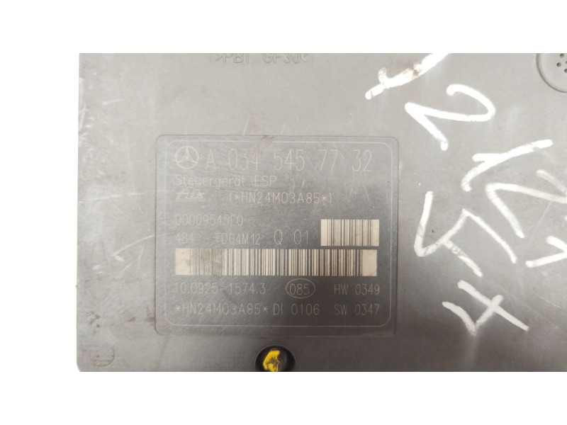 Recambio de abs para mercedes-benz clase c (w203) berlina 270 cdi (203.016) referencia OEM IAM A0054312912  A0345457732