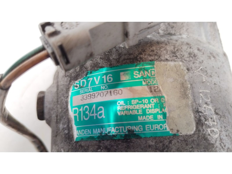 Recambio de compresor aire acondicionado para peugeot 307 (s1) xt referencia OEM IAM 6453TE SD7V16 1228F
