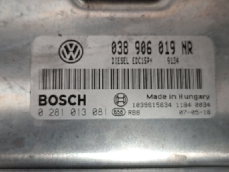 Recambio de centralita motor uce para skoda roomster (5j7) 1.9 tdi referencia OEM IAM 038906019NR  0281013081