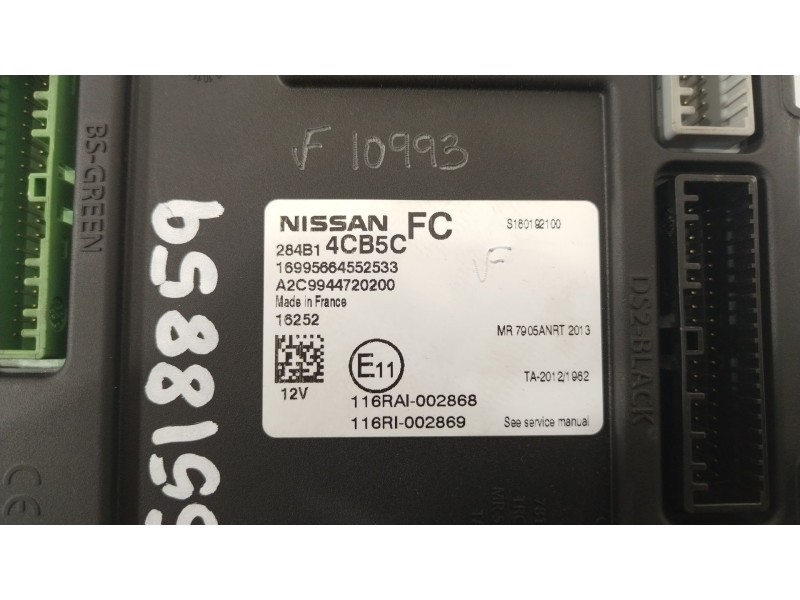 Recambio de modulo electronico para nissan qashqai (j11) 360 referencia OEM IAM 284B14CB5C  A2C9944720200