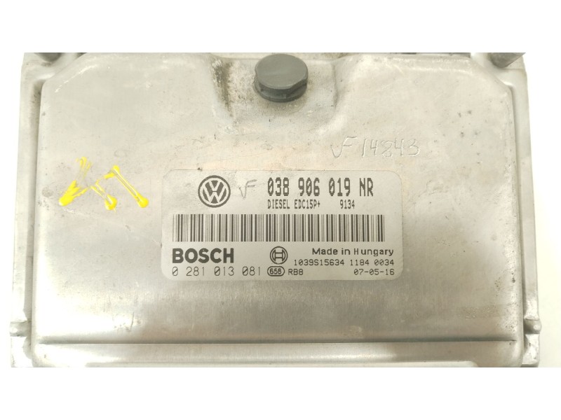 Recambio de centralita motor uce para skoda roomster (5j7) 1.9 tdi referencia OEM IAM 038906019NR  0281013081