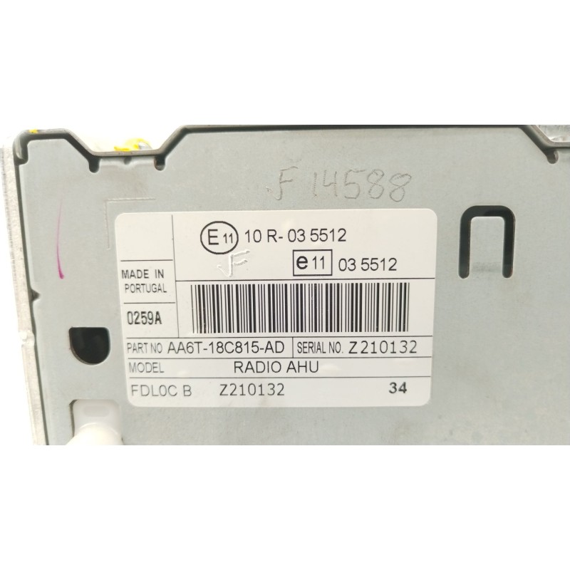 Recambio de sistema audio / radio cd para ford fiesta vi (cb1, ccn) 1.25 referencia OEM IAM AA6T18C815AD  