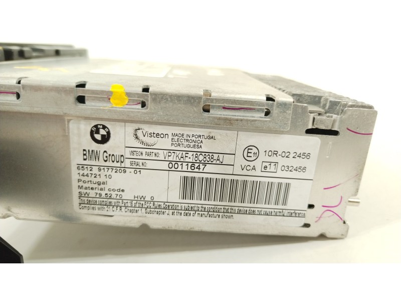 Recambio de sistema audio / radio cd para bmw serie 3 berlina (e90) 320d referencia OEM IAM 9177209011  