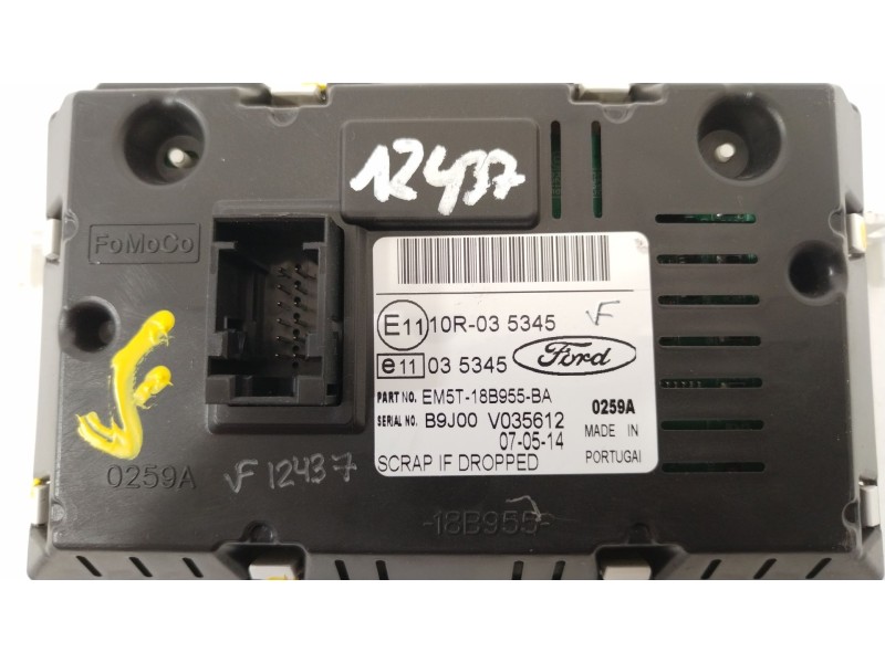 Recambio de pantalla multifuncion para ford focus lim. (cb8) sport referencia OEM IAM EM5T18B955BA  